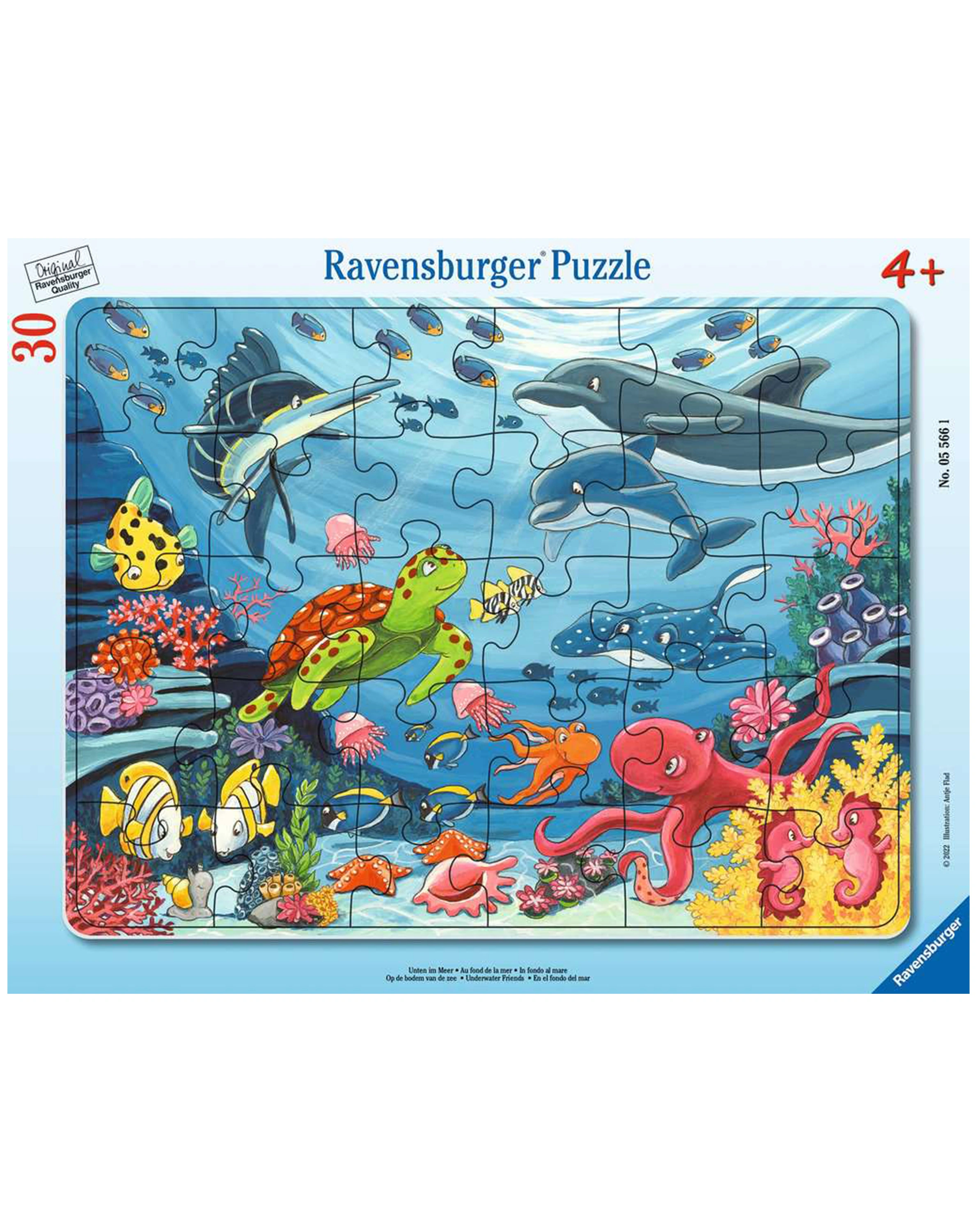 Rahmenpuzzle UNTEN IM MEER 30-teilig