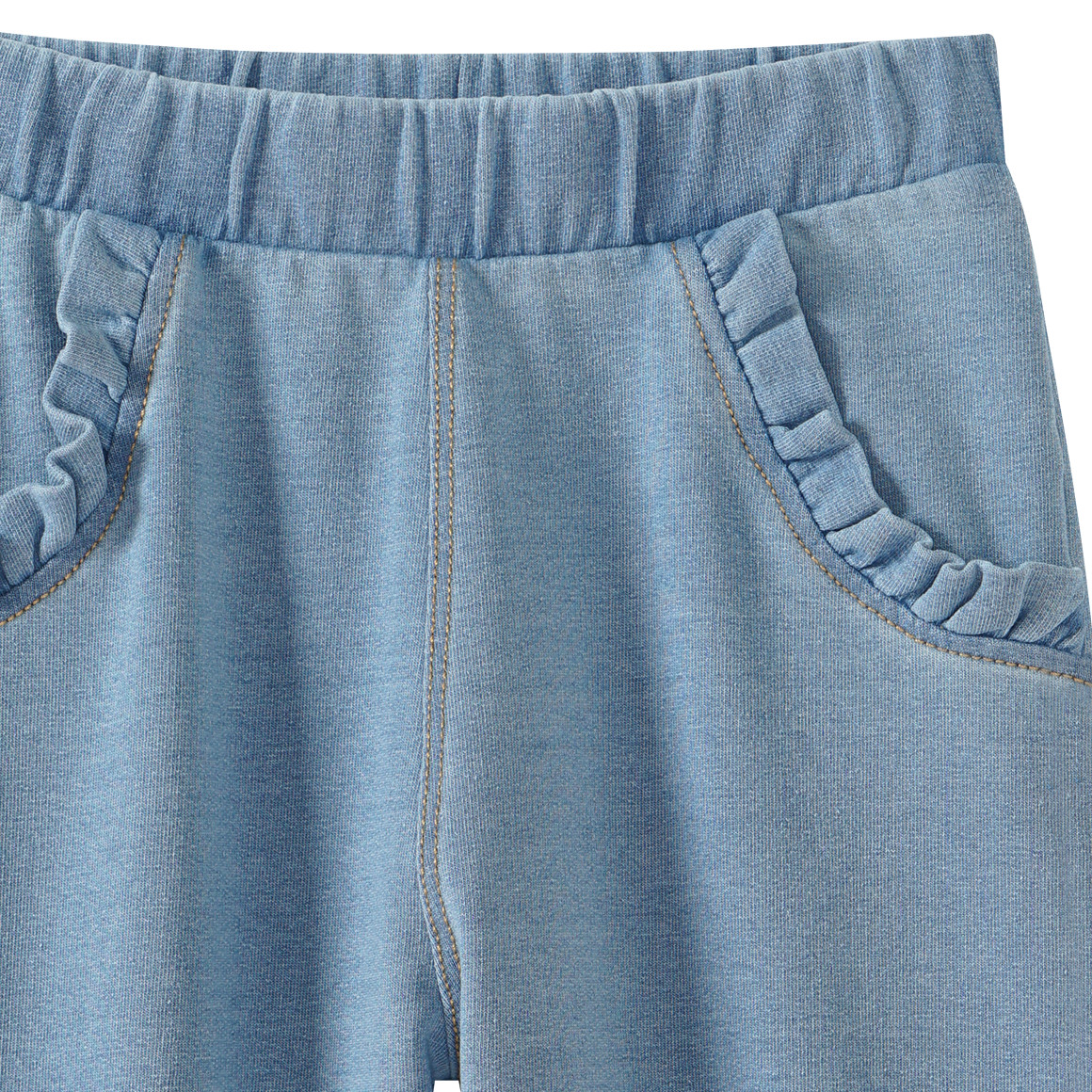 Topomini Baby Jogginghose in Denim-Optik hellblau