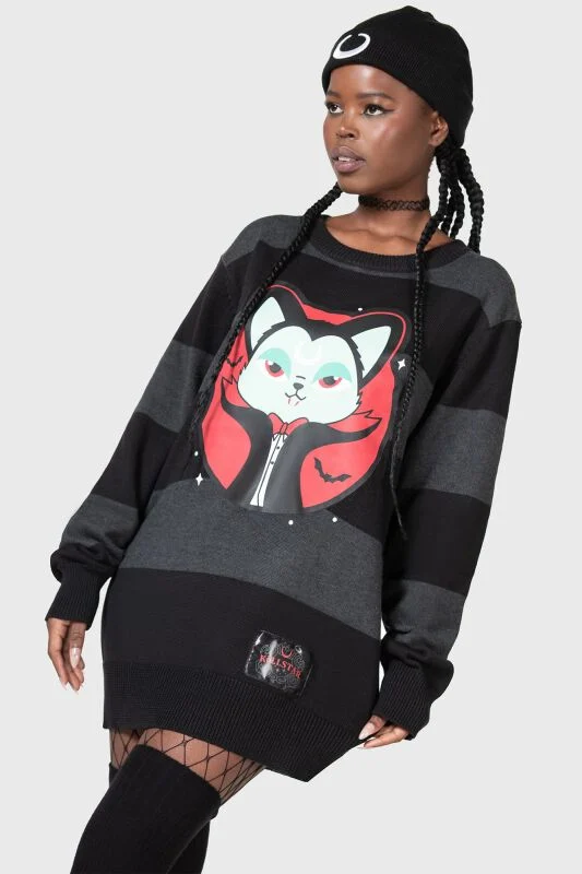 Vampurr Stripe Jumper  | THE VAMPURR by KILLSTAR Pull tricoté