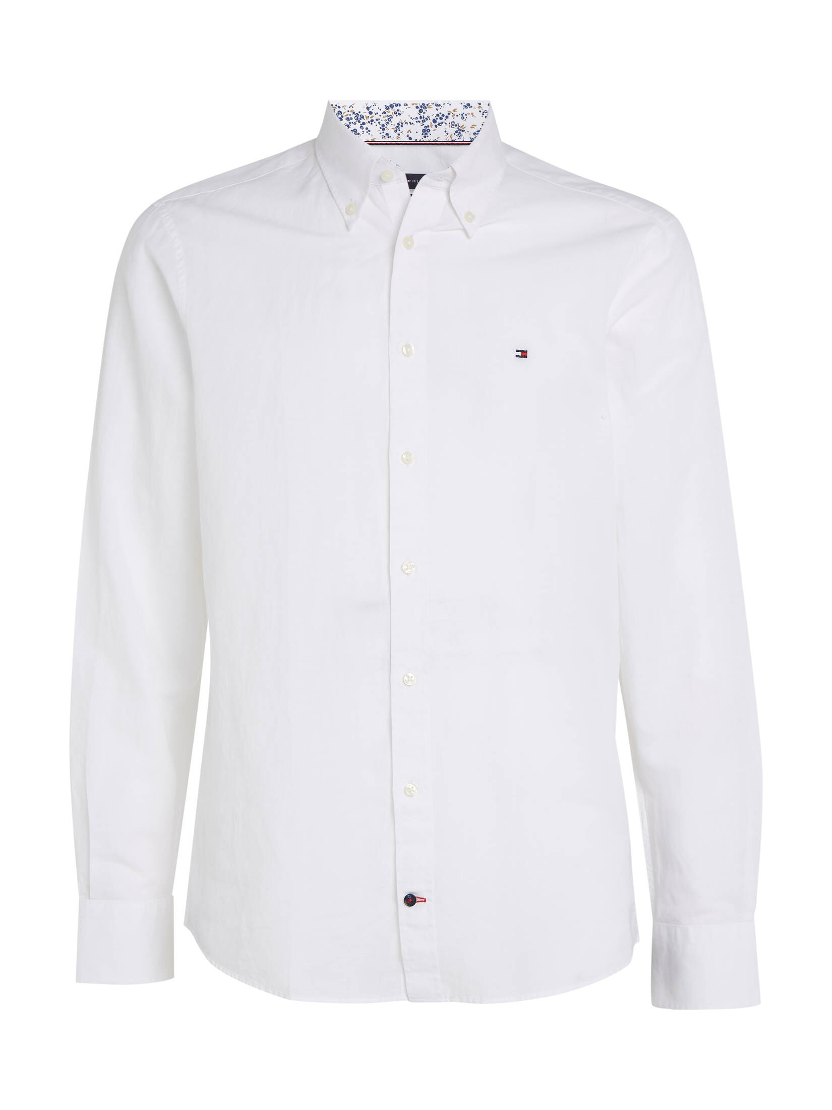 Tommy Hilfiger| Herren Hemd mit Leinen CL W-CO LINEN SOLID SF SHIRT Slim Fit Langarm