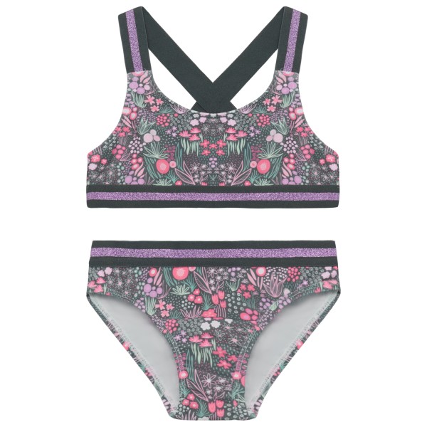 Color Kids - Kid's Bikini with Contrast Straps AOP - Bikini