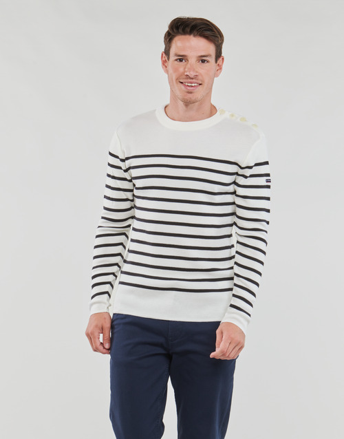 Armor Lux - PULL MARIN GOULENEZ - Blanc / Marine