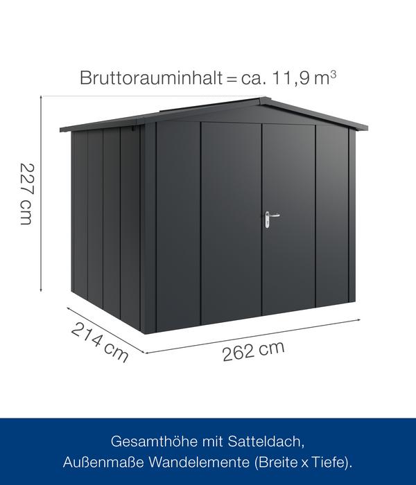 Hörmann Metallgerätehaus Juno JSD9 L-Sk