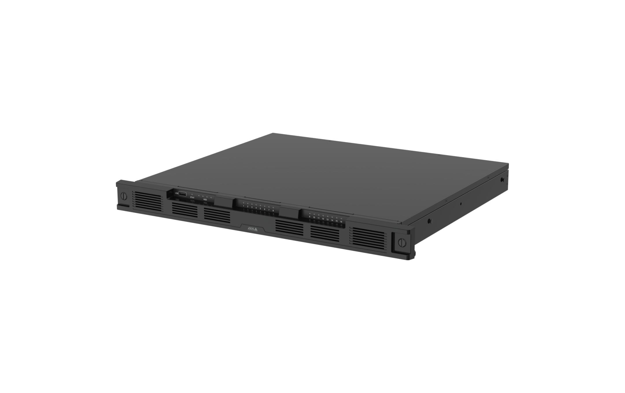 Netzwerkrekorder S3016 EUR 16 TB, 16 Kanal<br>AXIS S3016 16-Kanal-Rekorder mit leistungsstarkem PoE-Switch
