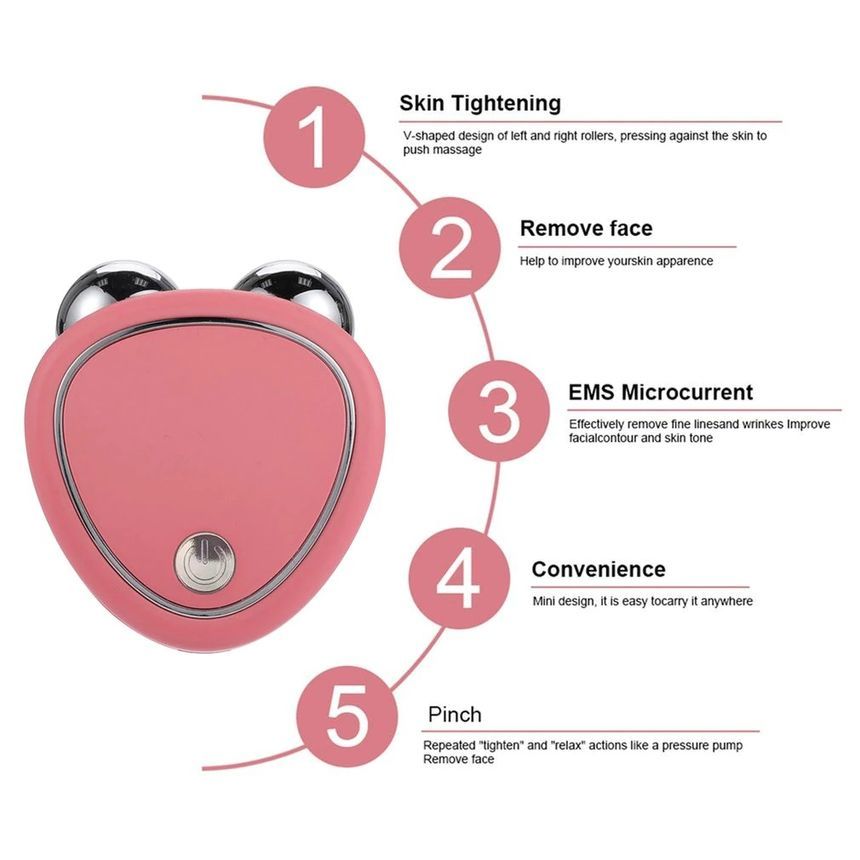 HOMTEC - USB oplaadbare reisgezichtsmassager