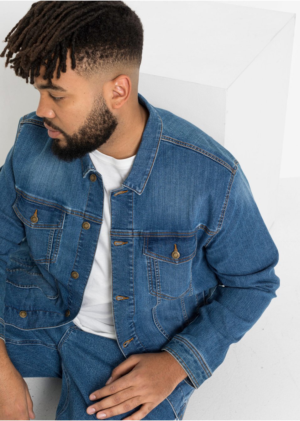 Veste en jean extensible