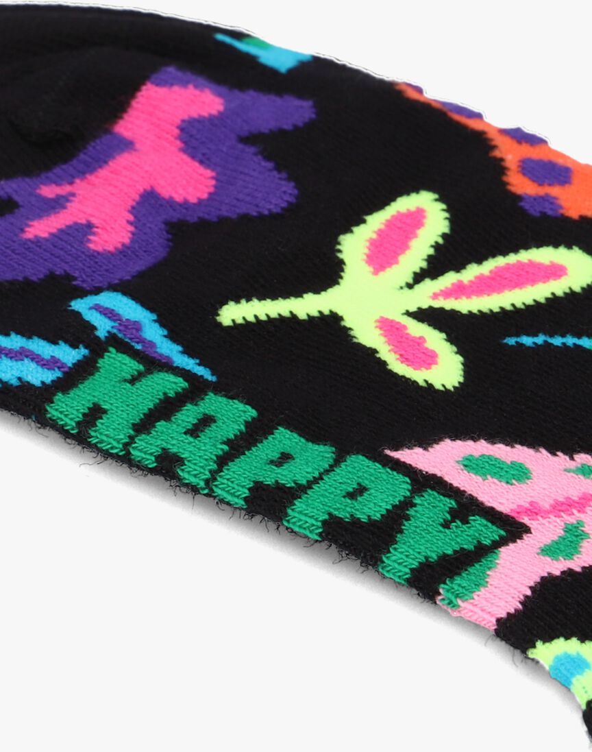 HAPPY SOCKS zwarte happy socks sokken leaves
