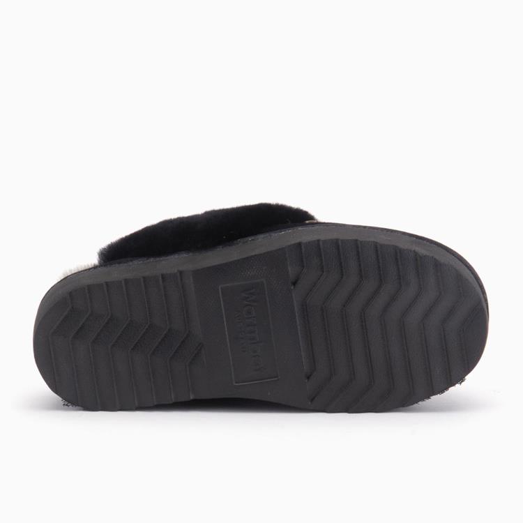 Warmbat Flurry suede plateau zwart [FLS371009-33]