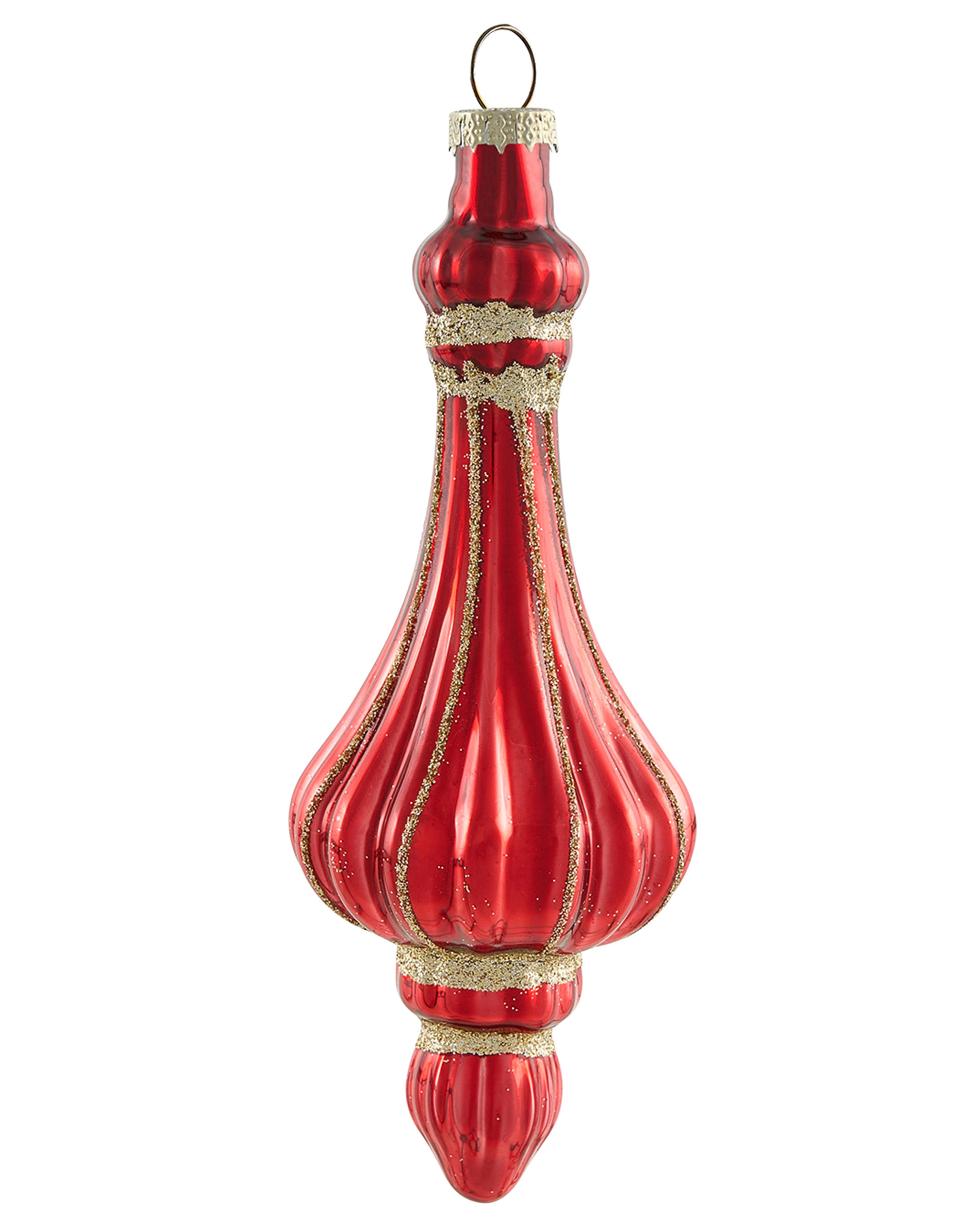 Set van 50 kerstballen SPARKLE Glas Rood/goud