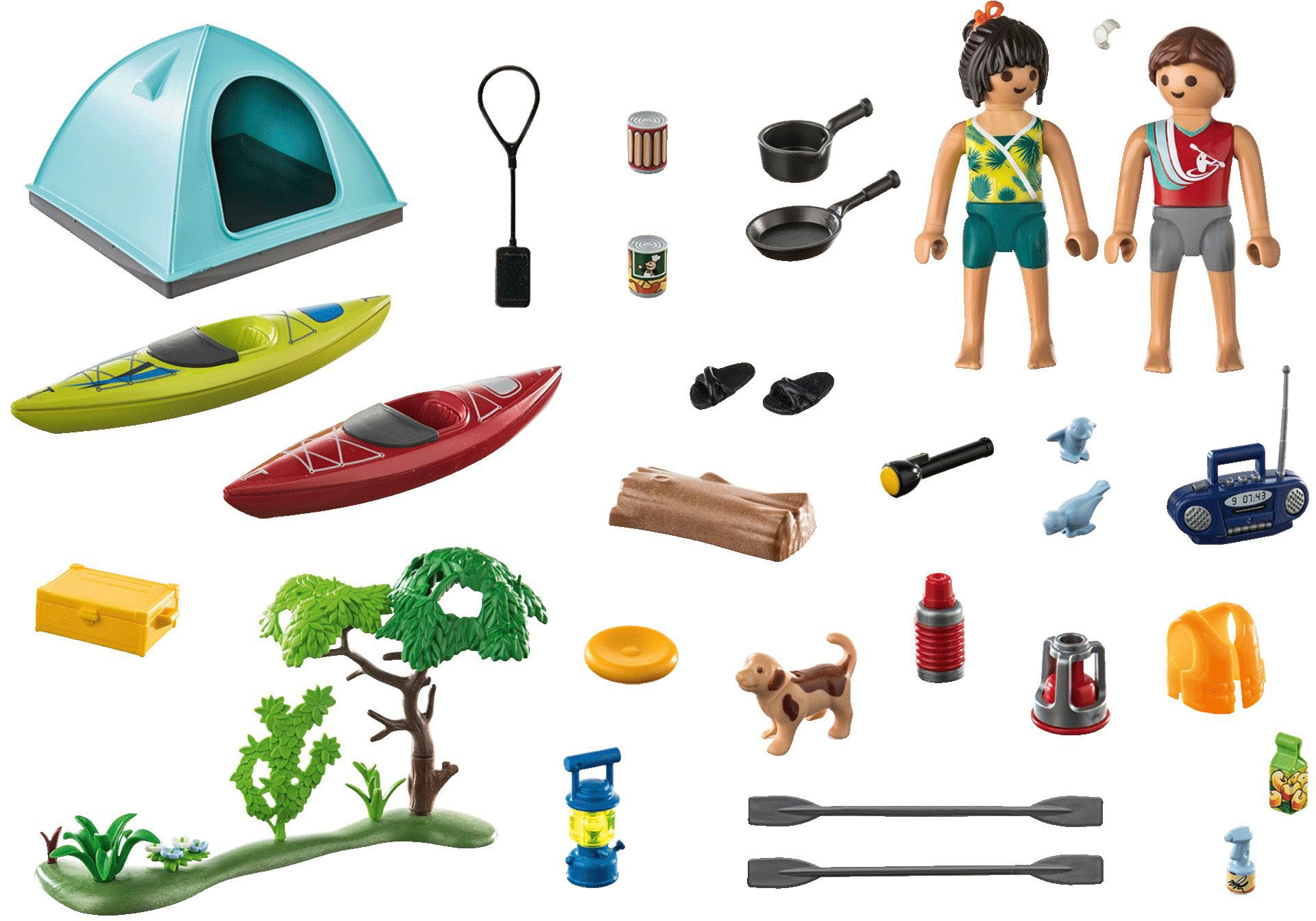Playmobil® Konstruktions-Spielset »Zelten (71425), Family & Fun«