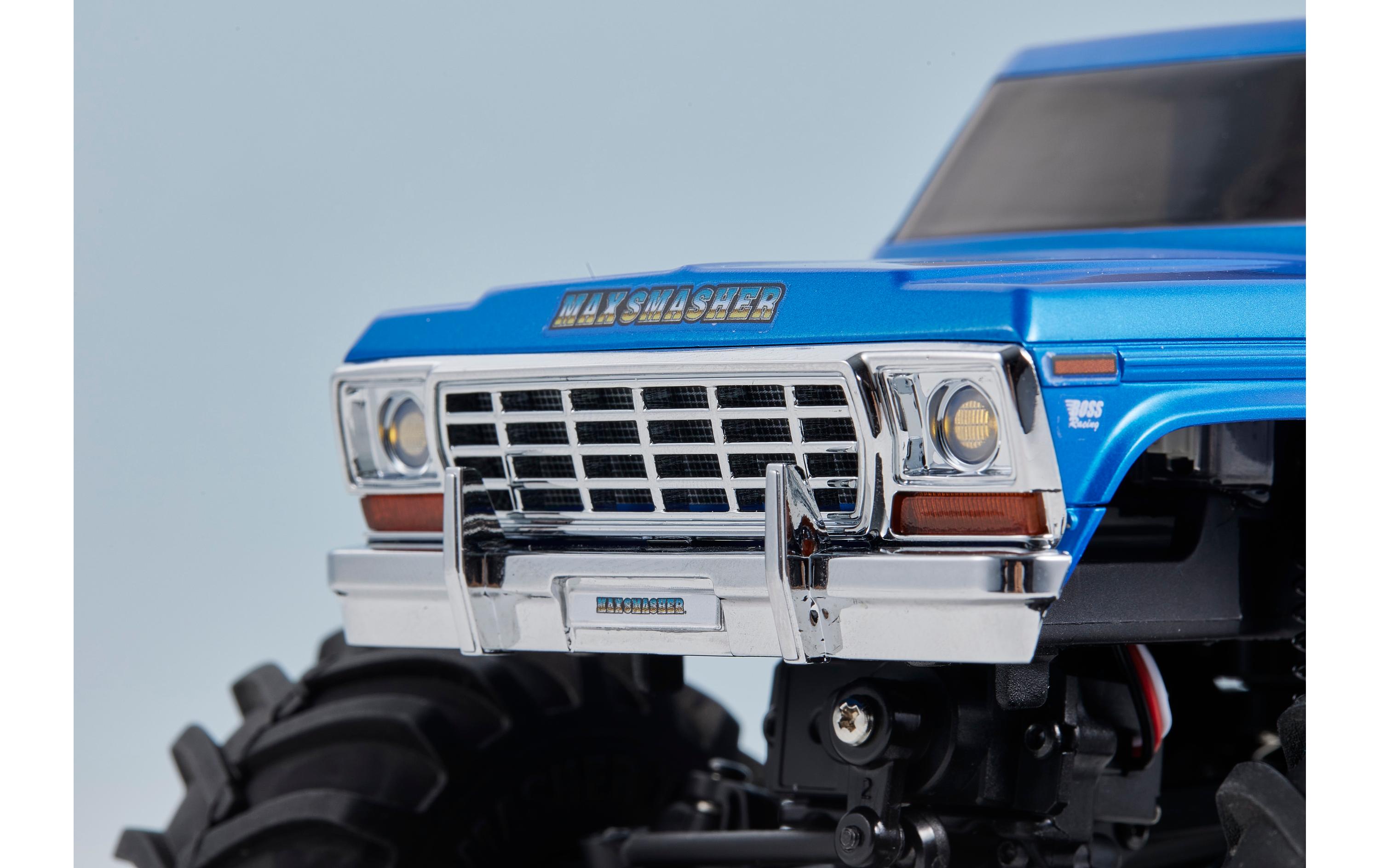 Monster Truck FCX24 Max Smasher 4x4, Blau RTR, 1:24<br>Micro Monstertruck mit 2-Gang Getriebe und Portalachsen