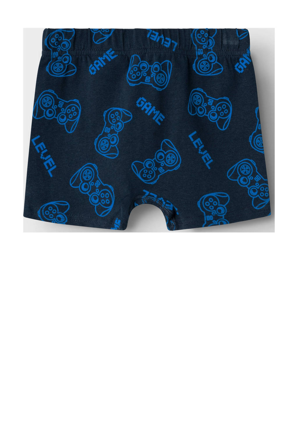 boxershort NMMTIGHTS- set van 3 donkerblauw/blauw