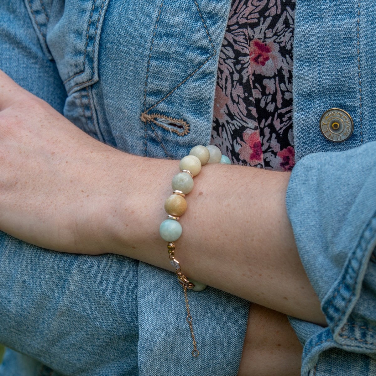 Bracelet Kamelia en pierres naturelles Amazonite