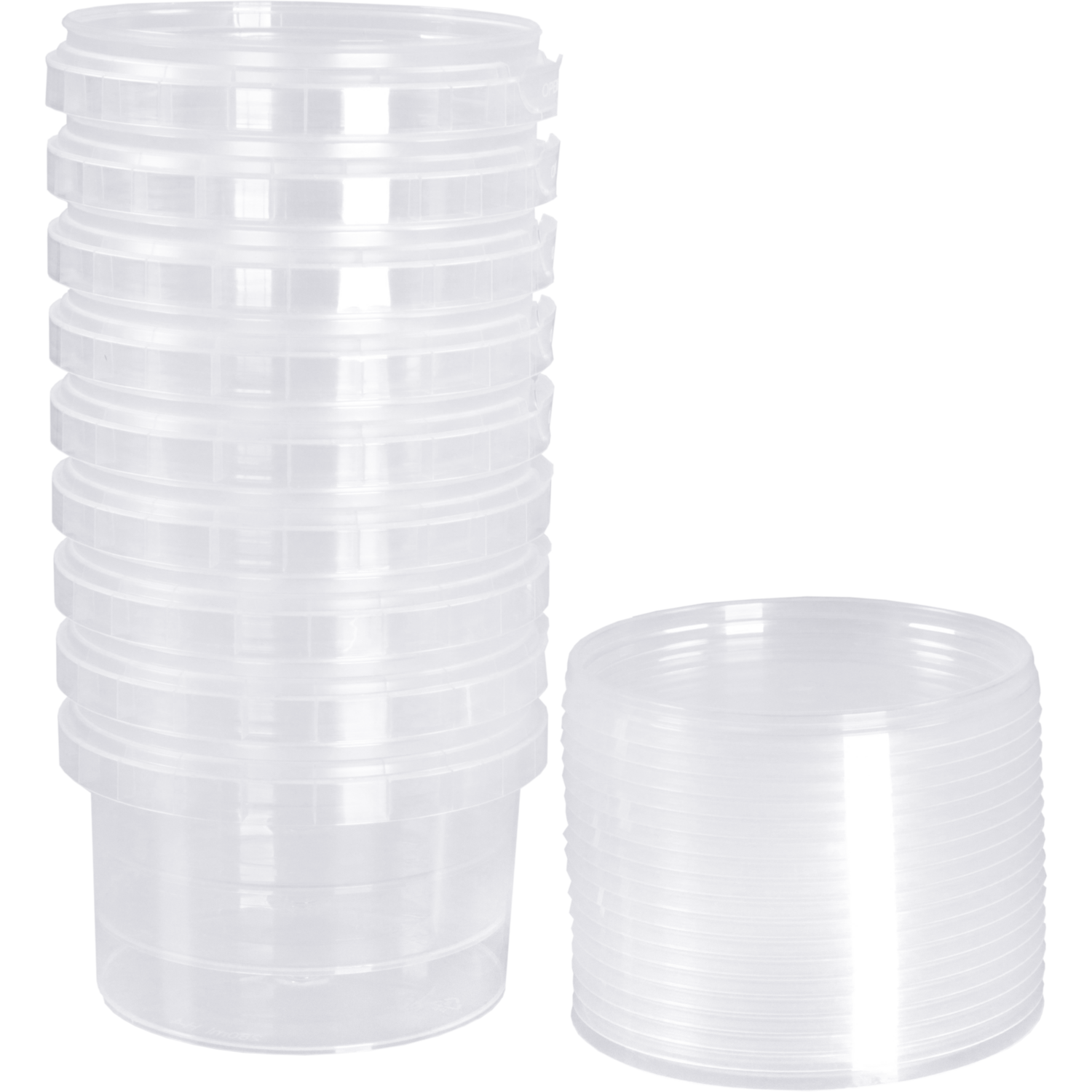 Cup, met deksel, pP, 280ml, transparant