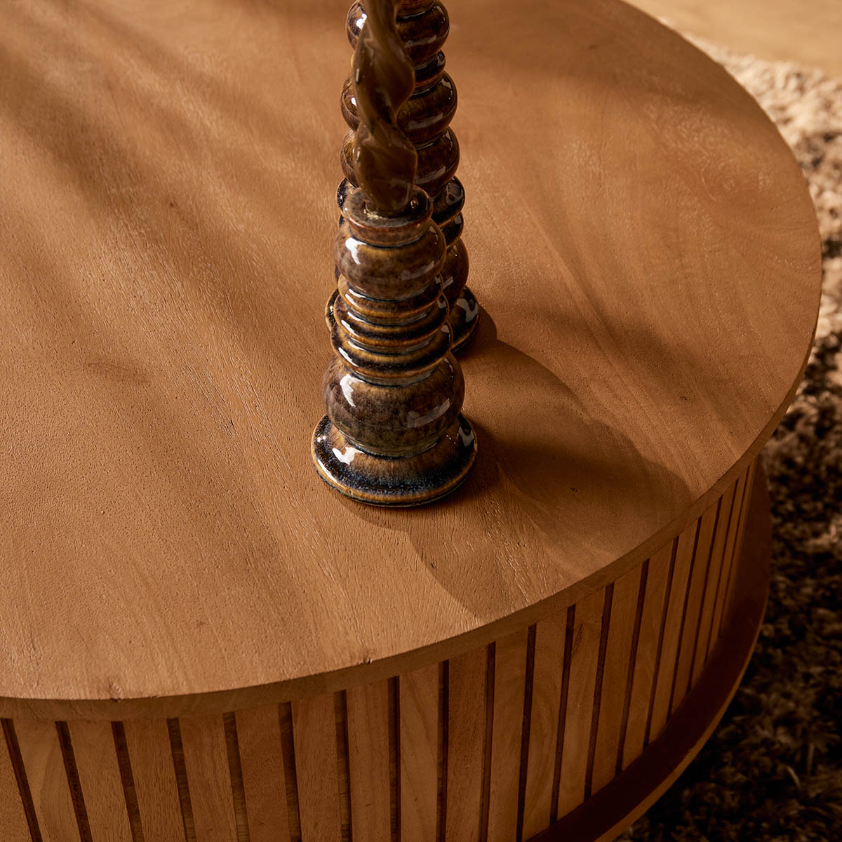 Salontafel De Bokke Rond Naturel