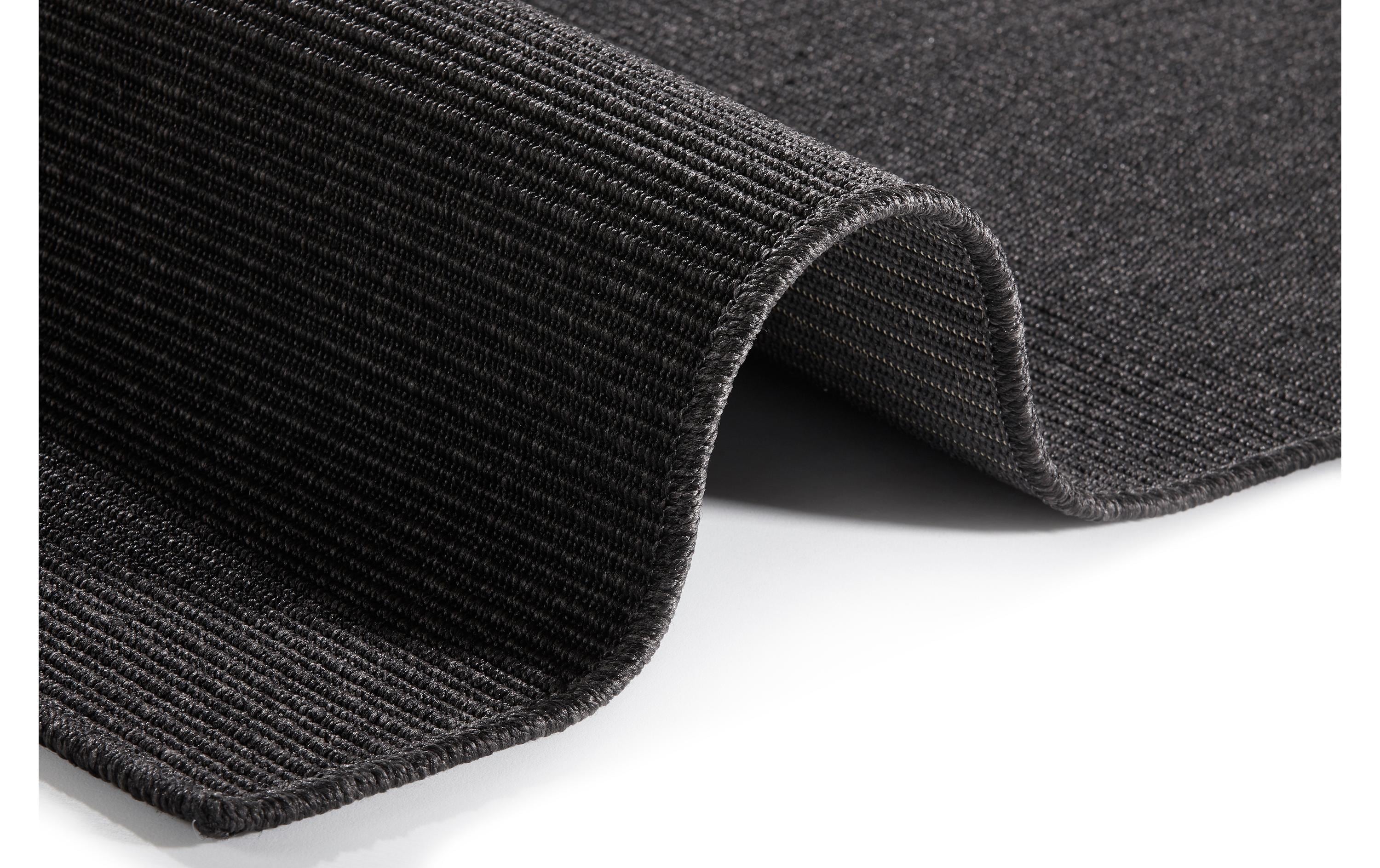 Teppich Sisal 80 cm x 150 cm, SchwarzIn- & Outdoor Teppichläufer