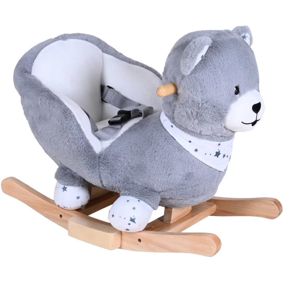 knorr toys® Schaukeltier Bär grau