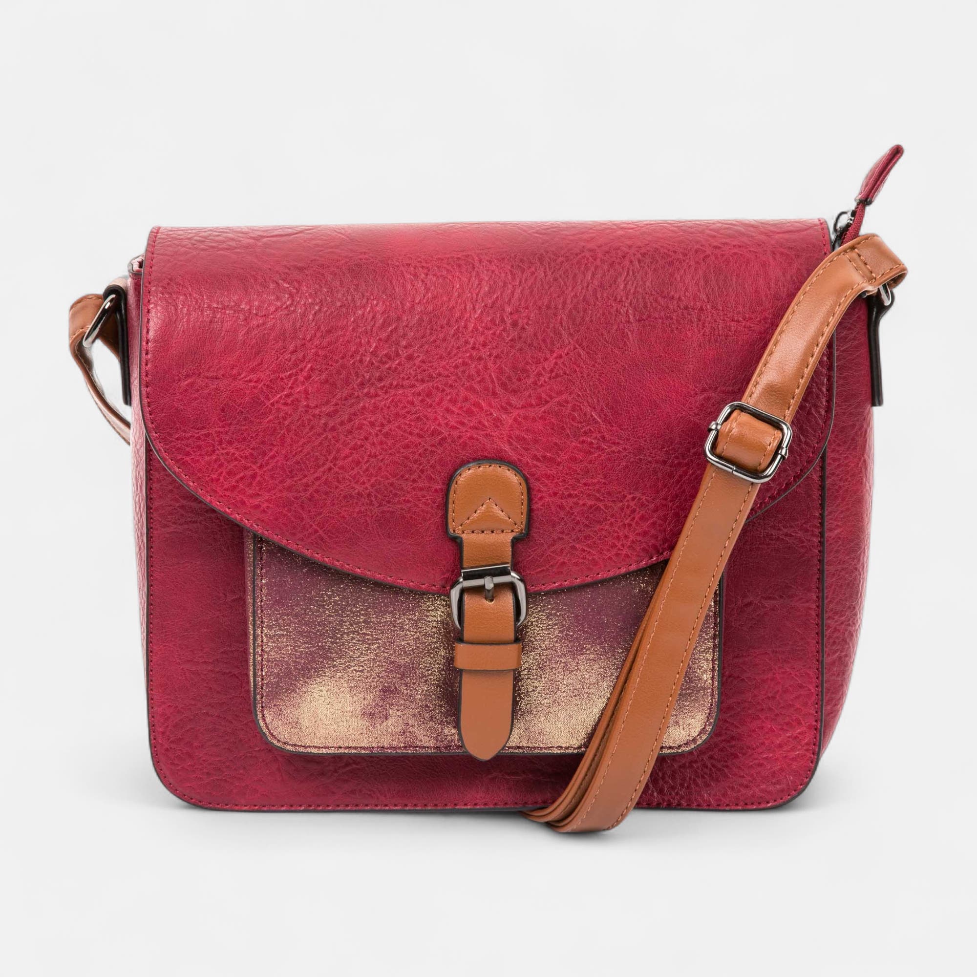 Sac bandoulière bordeaux