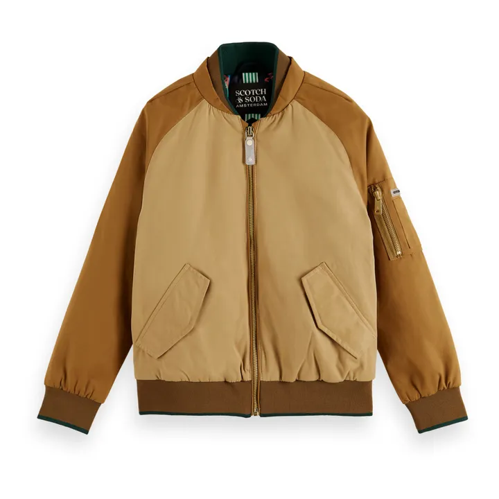 Scotch & Soda Bomber Manches Raglan | Camel
