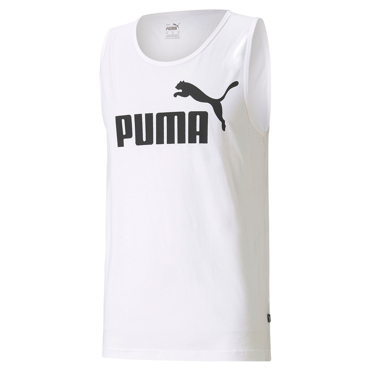 PUMA<br>Camiseta sem mangas, gola redonda em puro algodão
