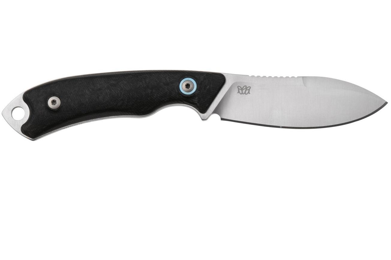 MKM Pocket Tango 1 Nessmuk PT1-CF Carbon Fiber vaststaand mes, David C. Andersen design