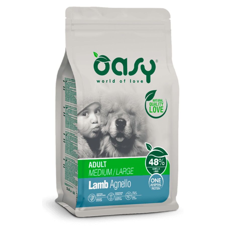OASY ONE PRO ADULT DOG M/L LAMB 12KG