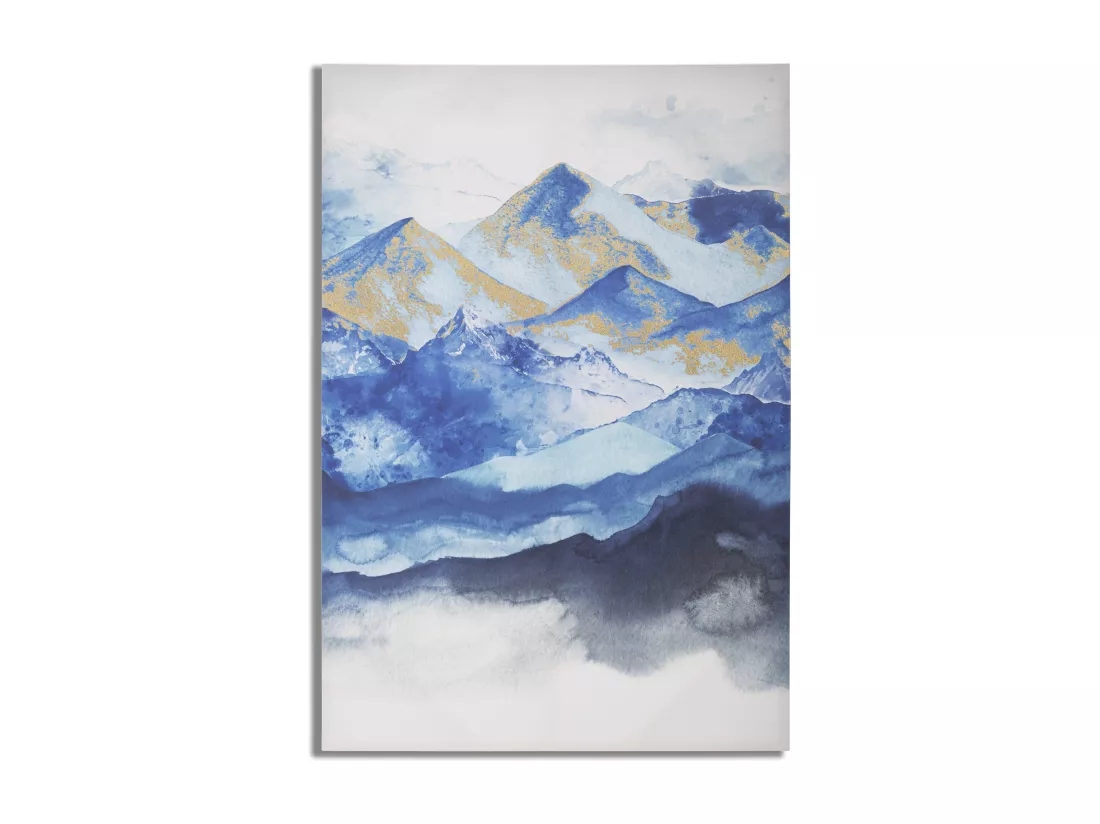 Impression sur toile paysage multicolore 80x3x120 cm