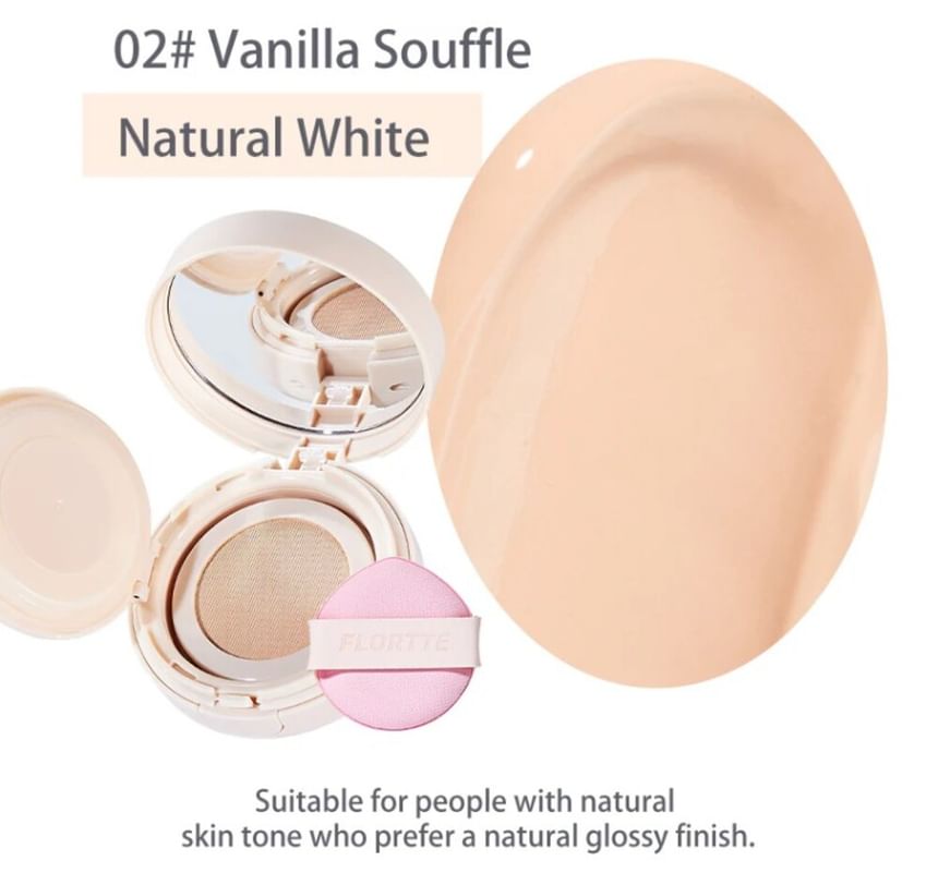FLORTTE - Zachte matte kussen foundation - 2 kleuren