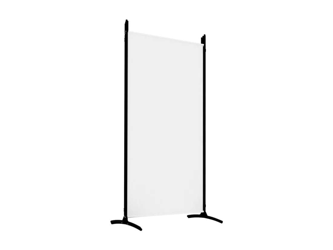 Cloison de séparation 5 panneaux Blanc 433x180 cm Tissu