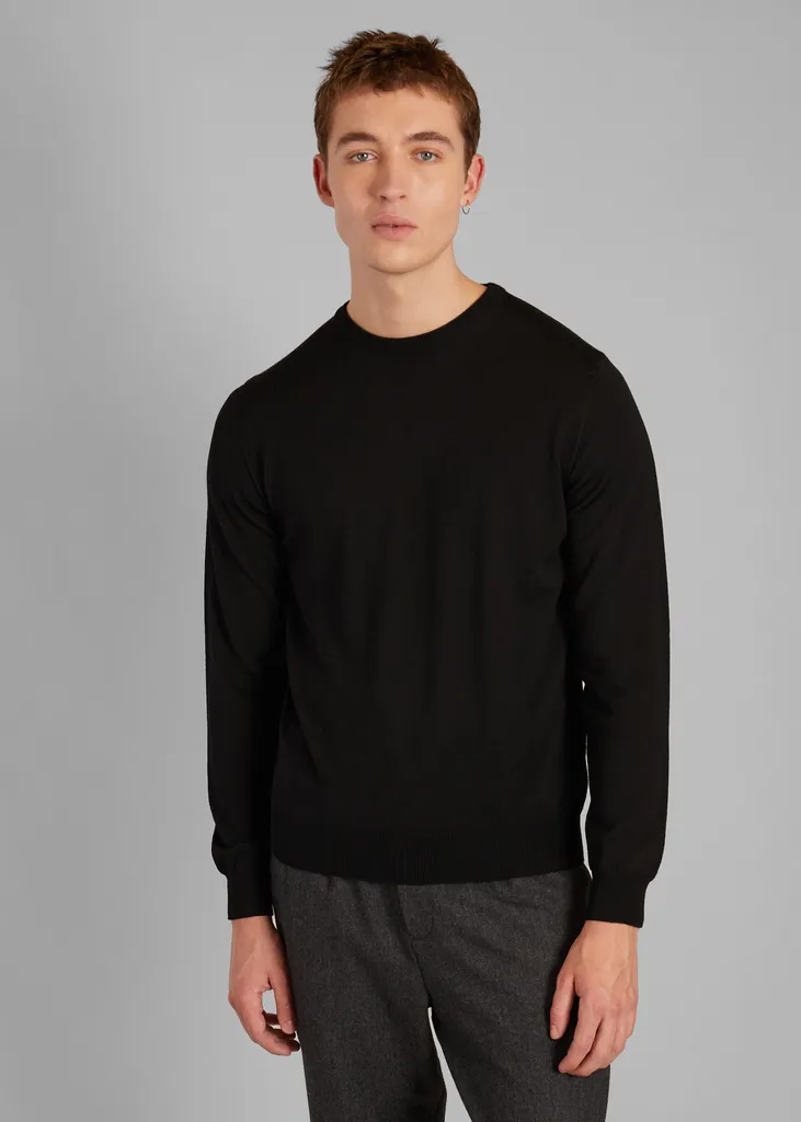 Pull col rond en laine mérinos L'Exception Paris