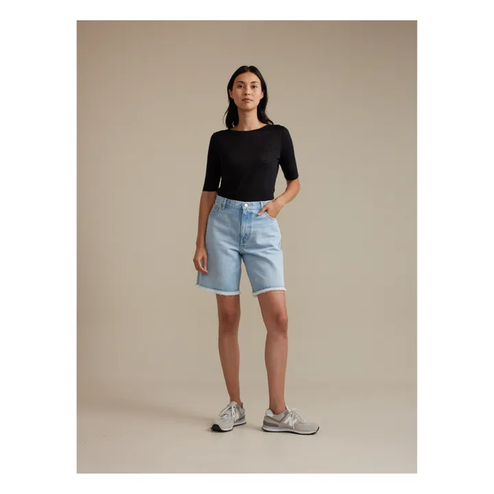 Bellerose Bermuda Pym Coton Bio - Collection Femme | Bleu