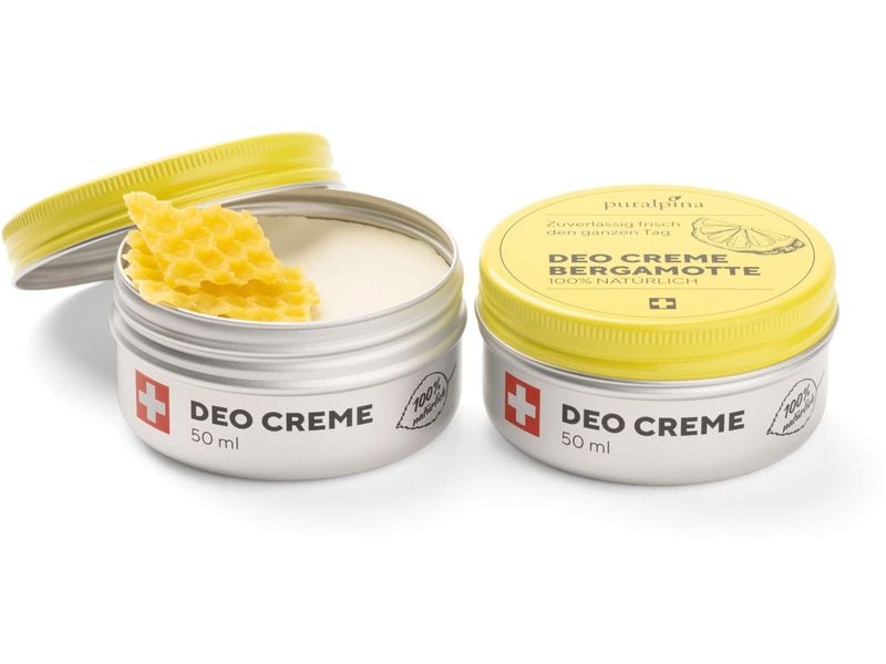Puralpina Deo Crème Bergamotte 50 ml Natürliches, zuverlässiges Deo mit Bergamotte Duft