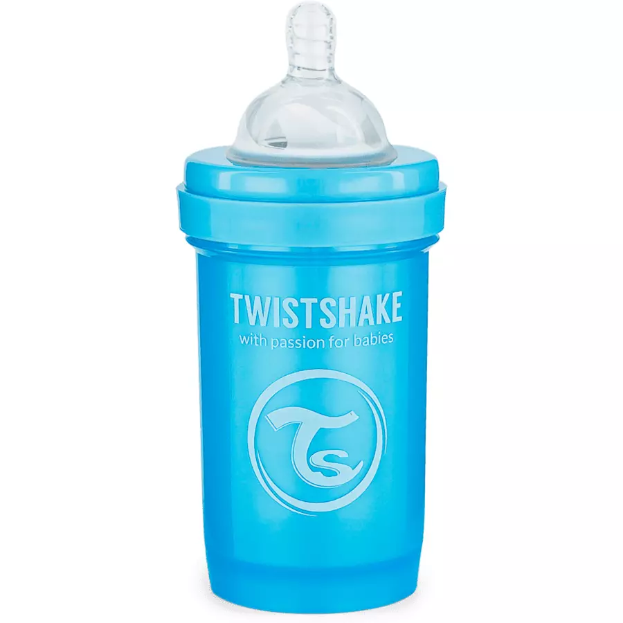 Twistshake Babyflasche Anti-Kolik ab 0 Monate 180 ml, Pearl Blue