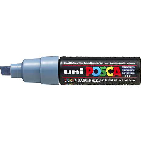 Posca PC8K vandbaseret tusch - skifergrå