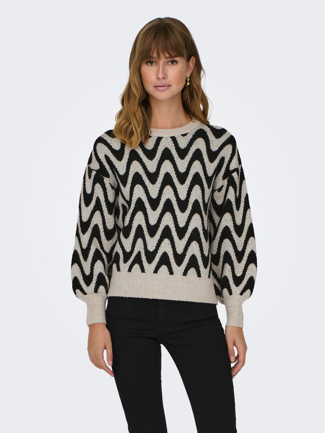 ONLGEORGINA Strickpullover Oatmeal