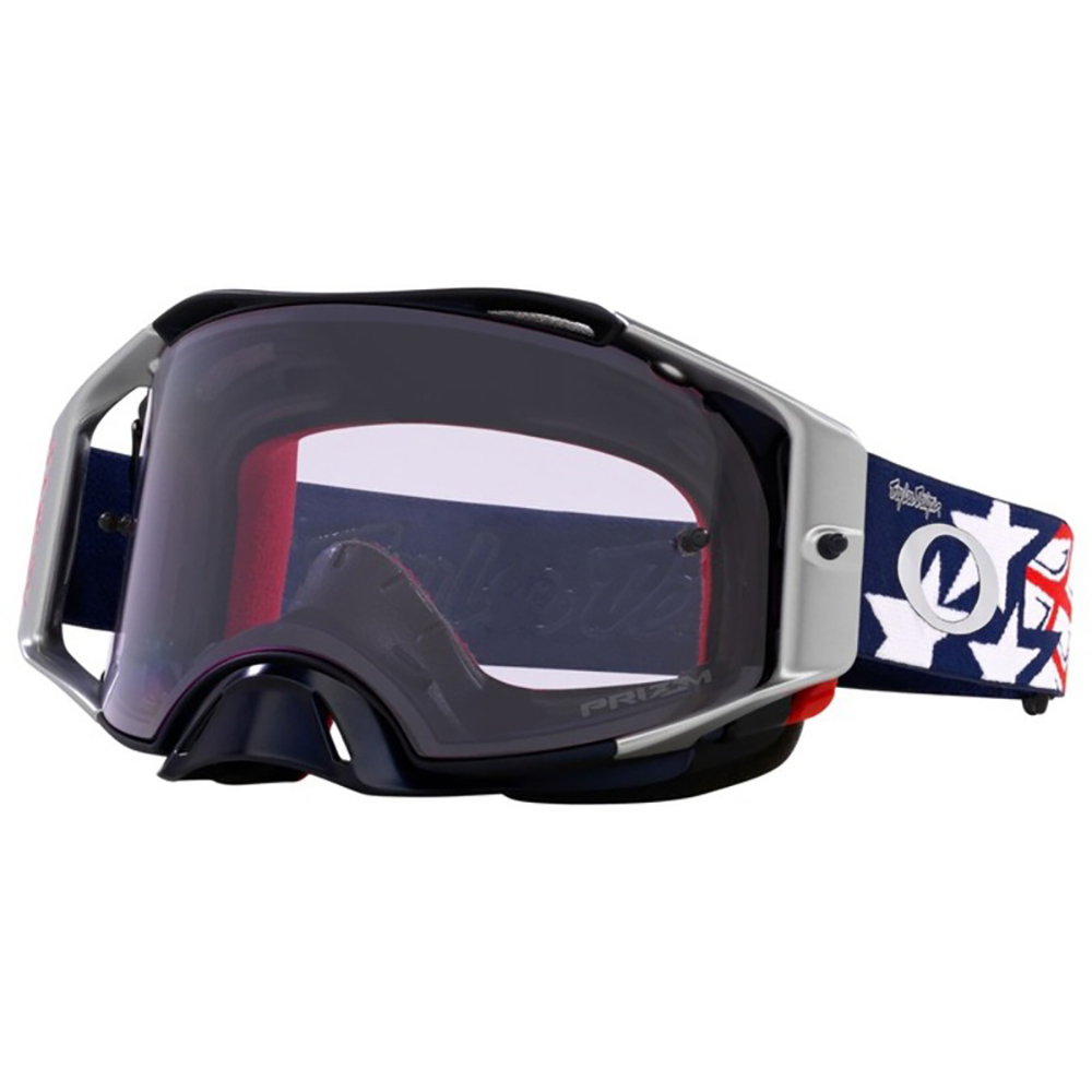 Oakley - Masque Airbrake MX Troy Lee Designs Wings - Ecran Prizm Bleu foncé / Blanc / Rouge