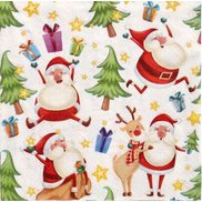 Serviette à motif de Noël 'Christmas Party'
