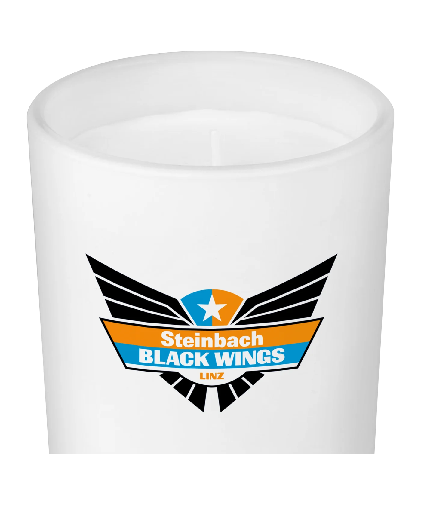Black Wings Classic Kerze Weiss