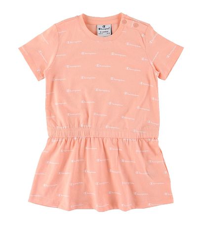Champion Kleid - Koralle/Weiß