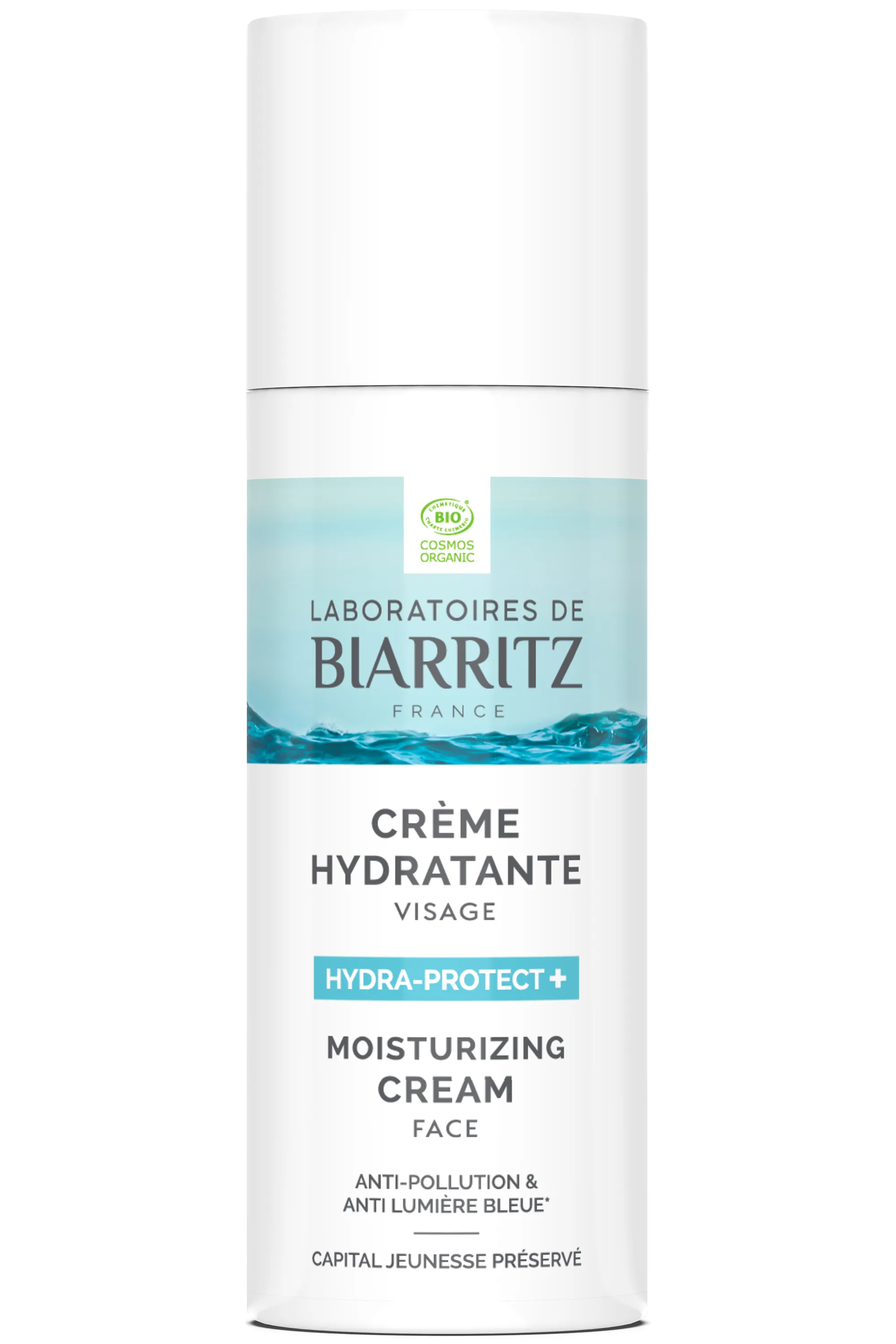 LABORATOIRES DE BIARRITZ Crème hydratante visage peaux sèches à très sèches HYDRA-PROTECT+-50 ml