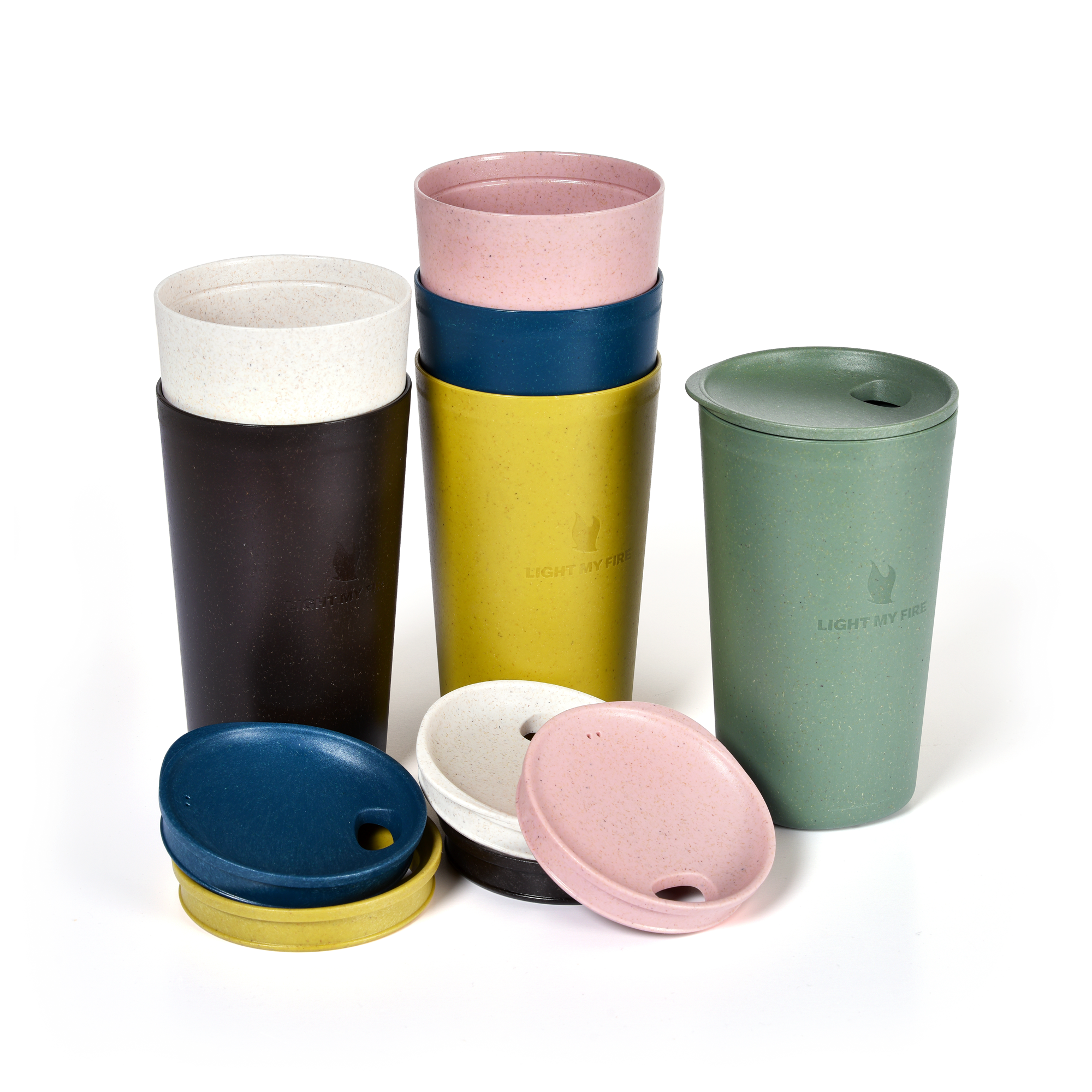 Light my Fire MyCup'n Lid large Kaffeebecher dustypink