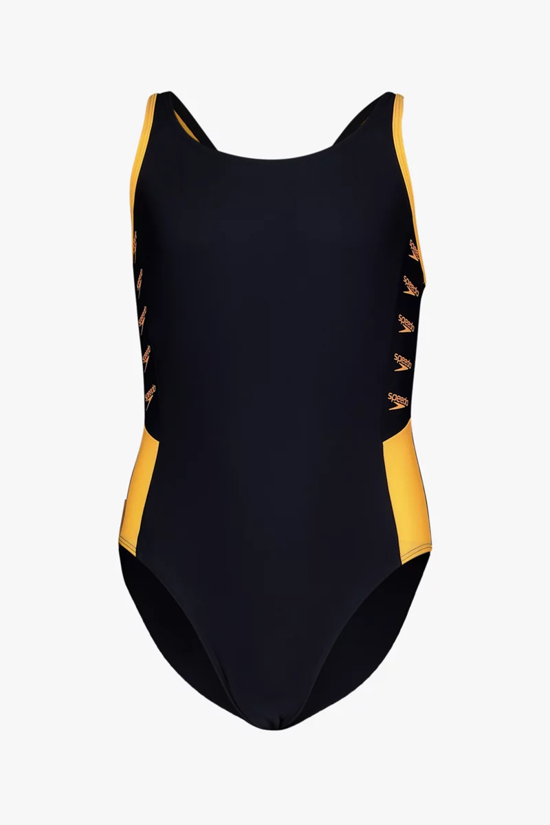 speedo Boom Logo Splice Muscleback Mädchen Badeanzug