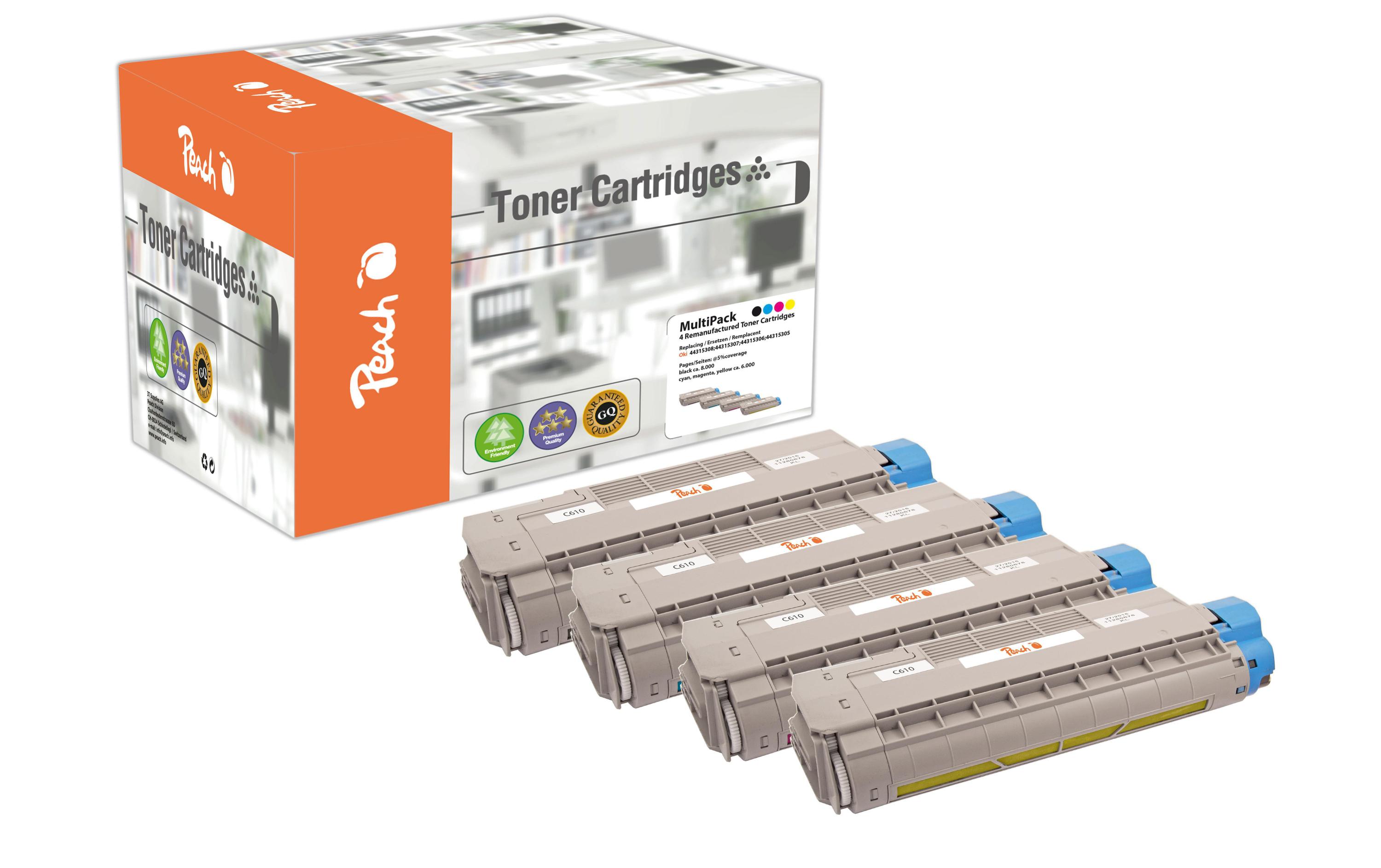 Tonerset OKI 4431530 BK, C, M, Y<br>Toner, mehrfarbig