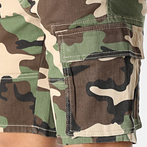 Short Cargo Camouflage Cam Stage 3945 Marron Beige Vert Kaki