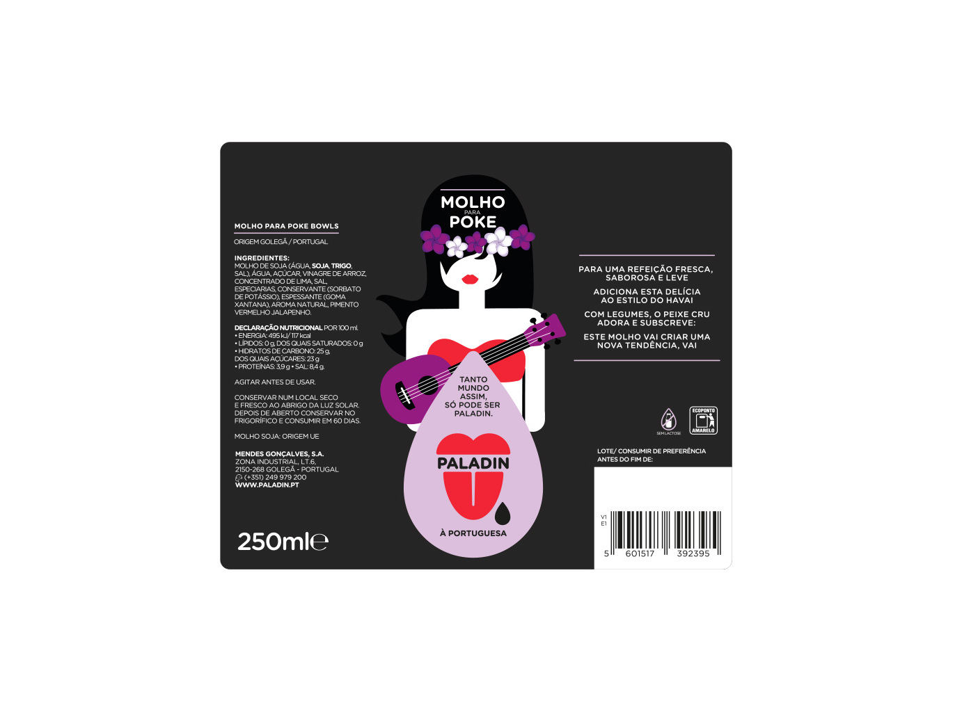 MOLHO POKE BOWL PALADIN 250ML