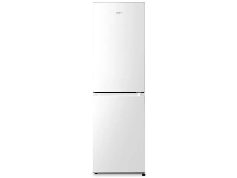 Gorenje Essential NRK418ECW4 - Køleskab/fryser - bund-fryser - bredde: 55 cm - dybde: 55.7 cm - højde: 182.4 cm - 256 liter - Klasse E - hvid