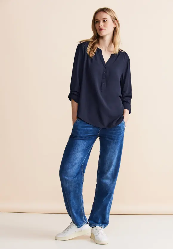 Bluse im Tunikastyle - deep blue