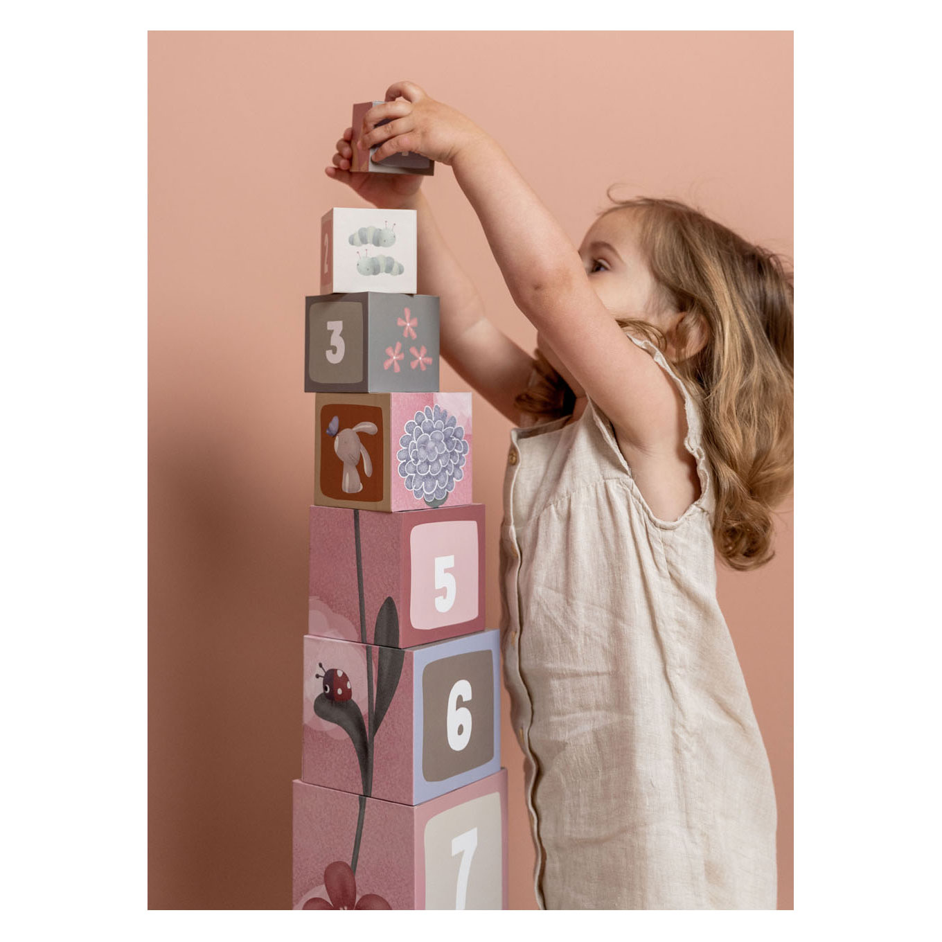 Little Dutch Stapelblokken Flowers & Butterflies FSC