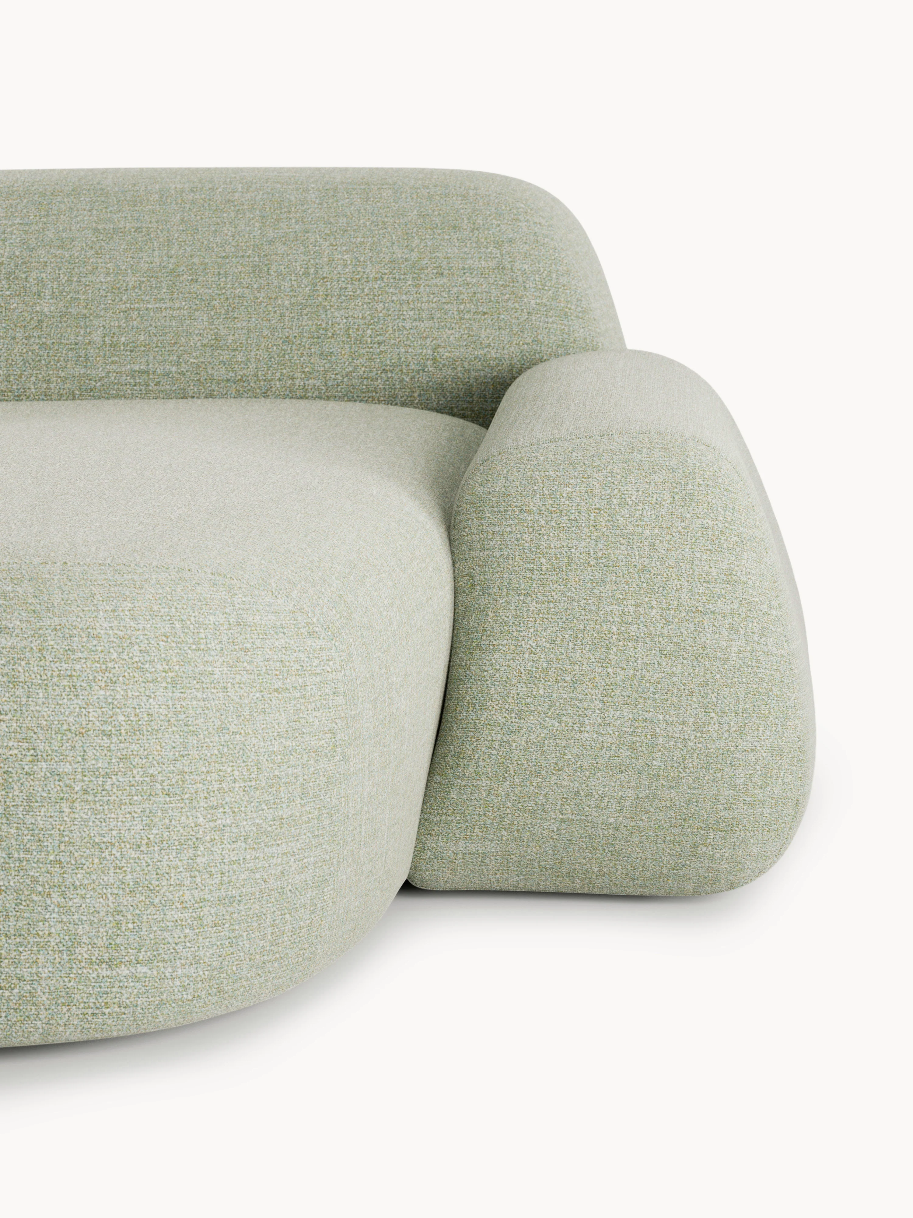Modulaire bouclé hoekbank Wolke (4-zits)