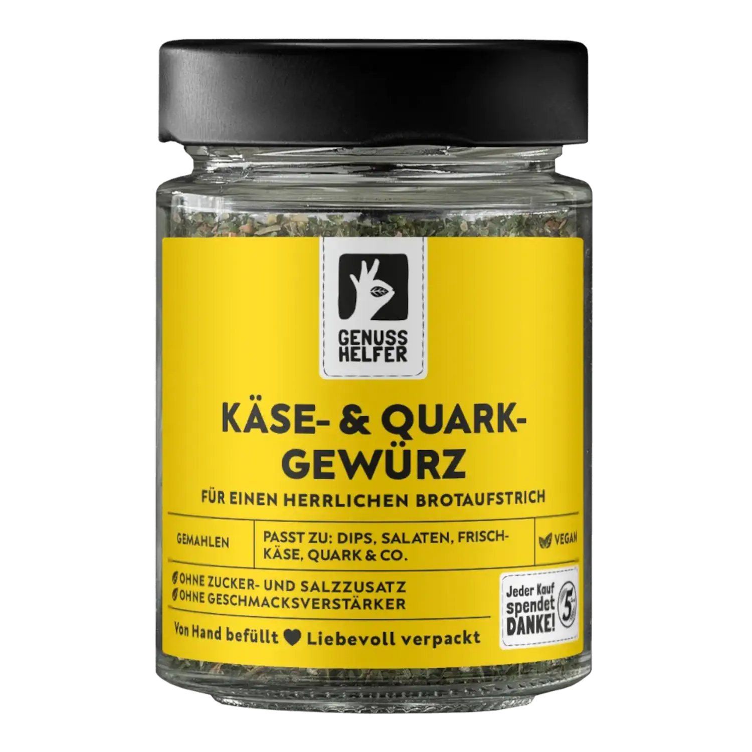 Käse- und Quarkgewürz, gemahlen, im Glas